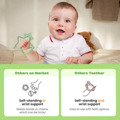 MOYUUM platinum silicone teether made in Korea highlights quality