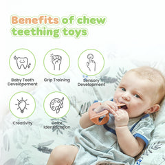 MOYUUM 100% silicone teether easy to sterilize for hygiene