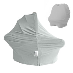 MOZAH 9-in-1 baby cover on car seat provides privacy and sun protection