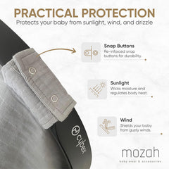 MOZAH stitching detail highlights durable craftsmanship.