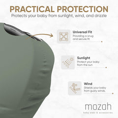 MOZAH Baby Multi-Use Cover stroller—breathable, adaptable coverage