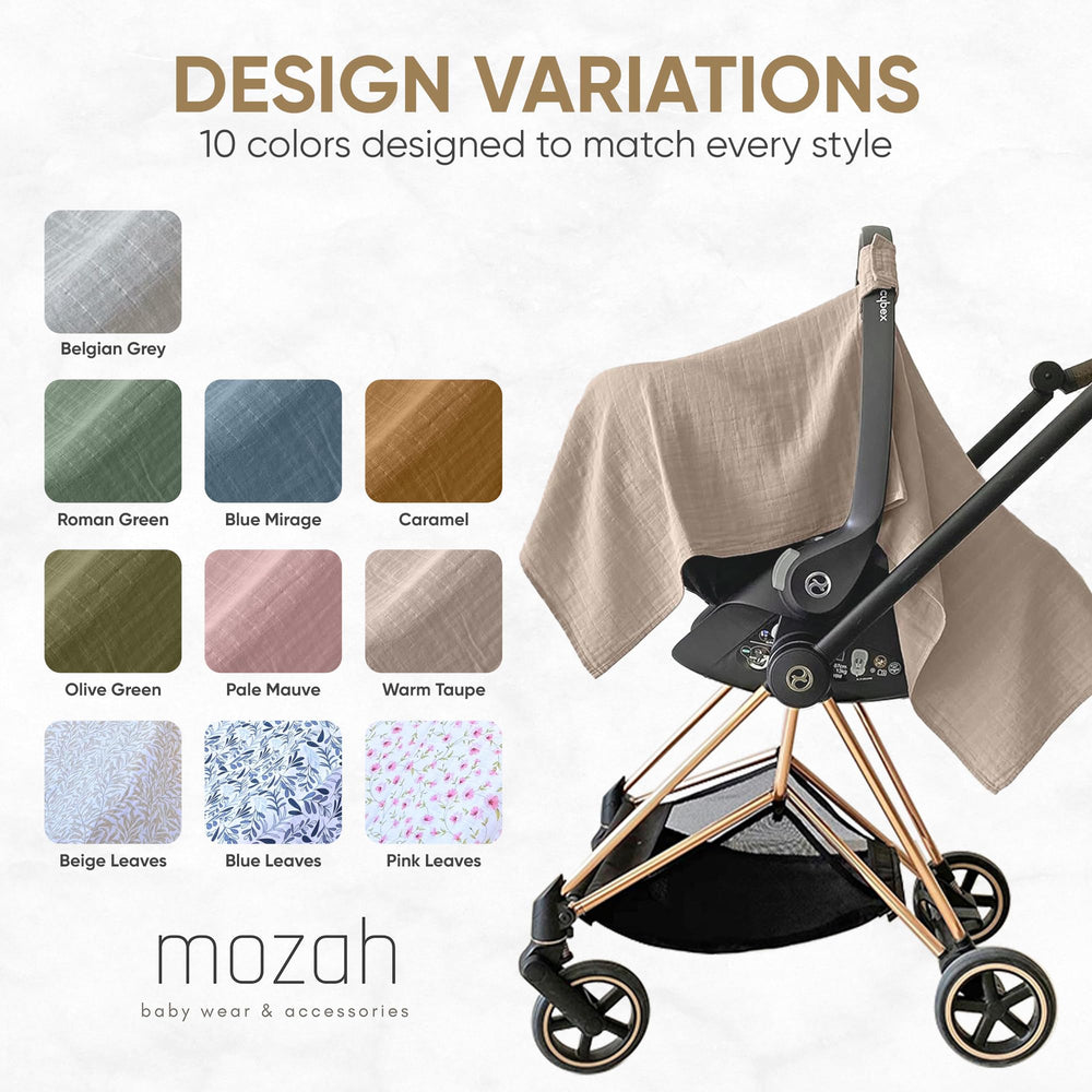 MOZAH family-owned badge image reinforces care, quality, and thoughtful baby essentials.