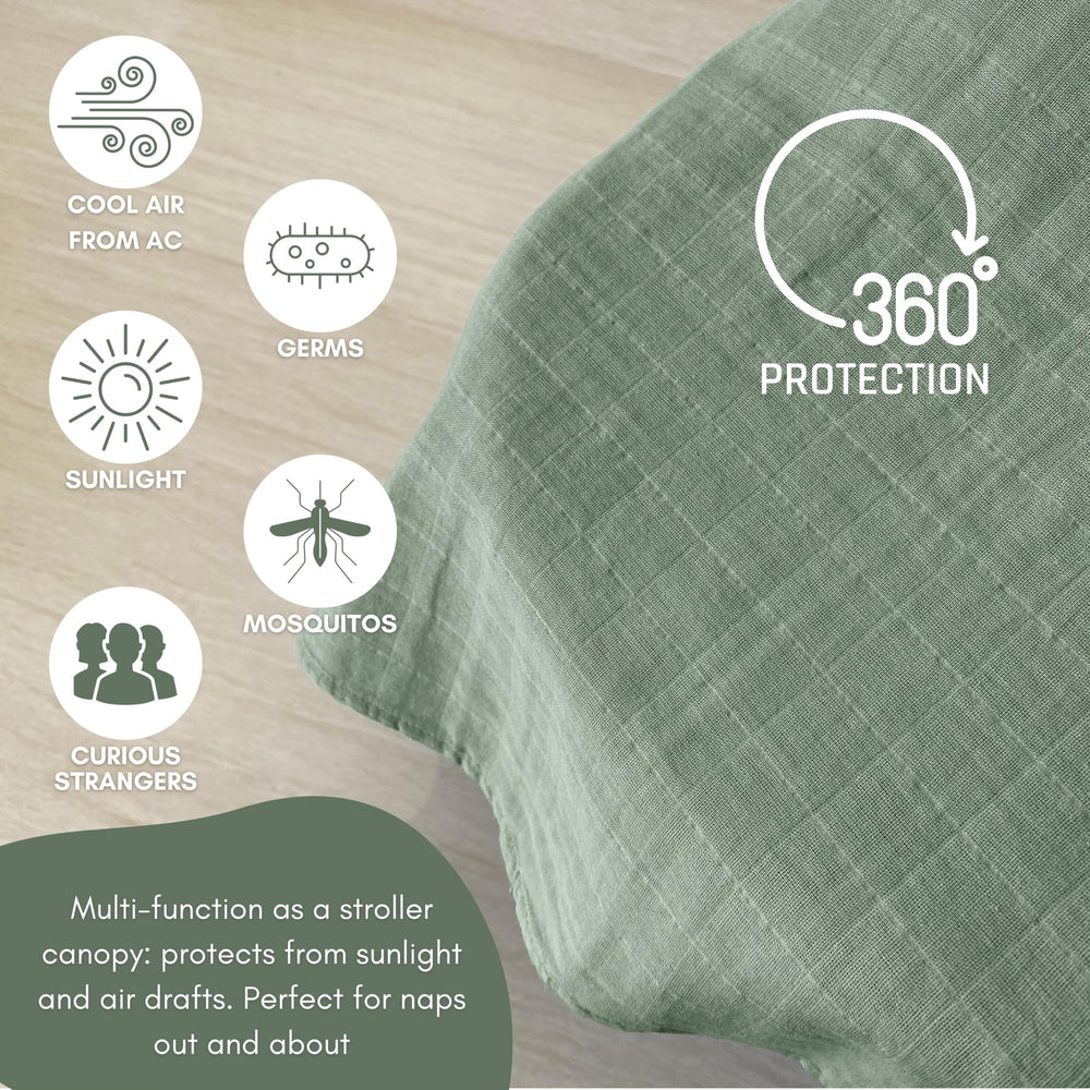 MOZAH nursing cover carseat canopy использование provides shade
