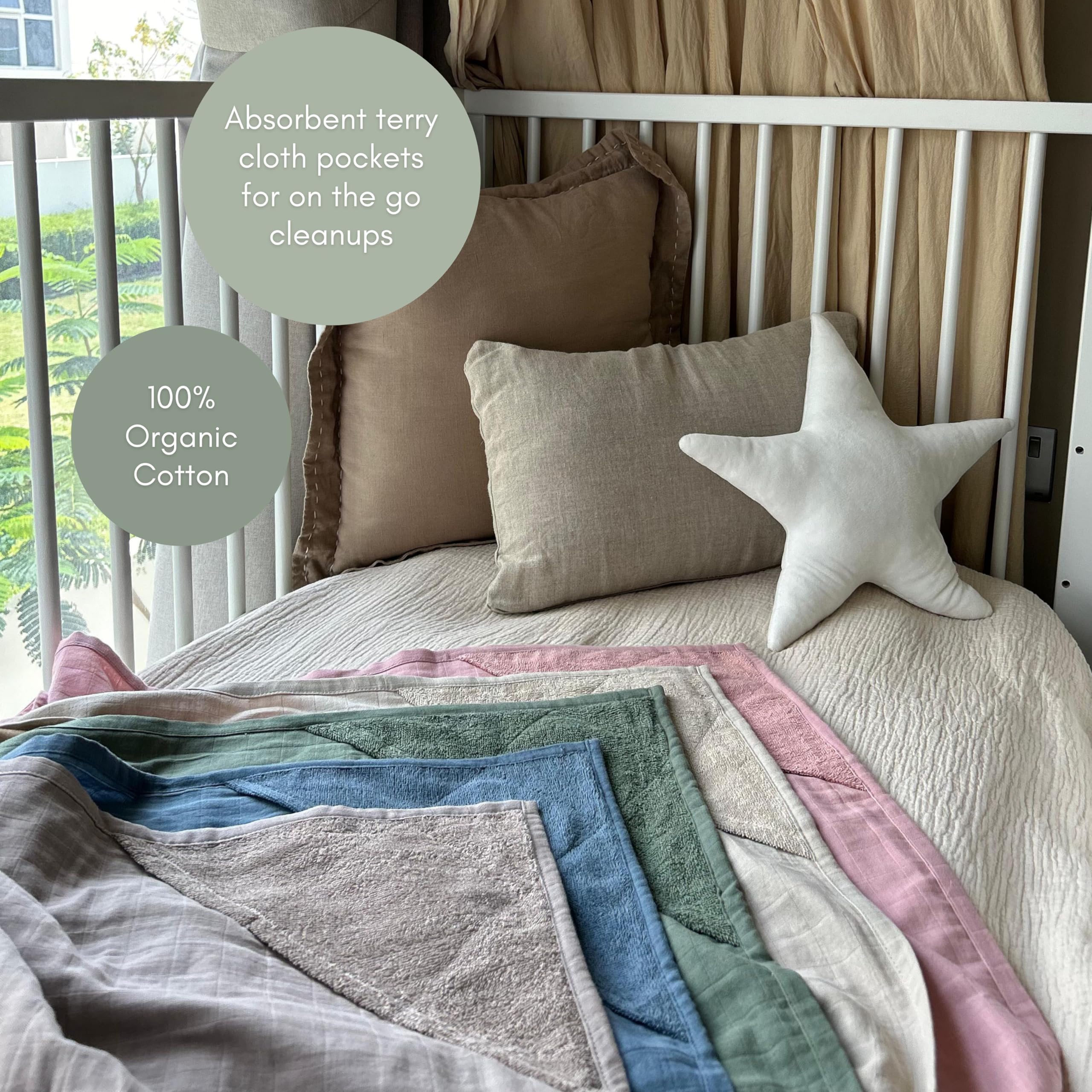 MOZAH roman green nursing cover offers breathable privacy during feeds