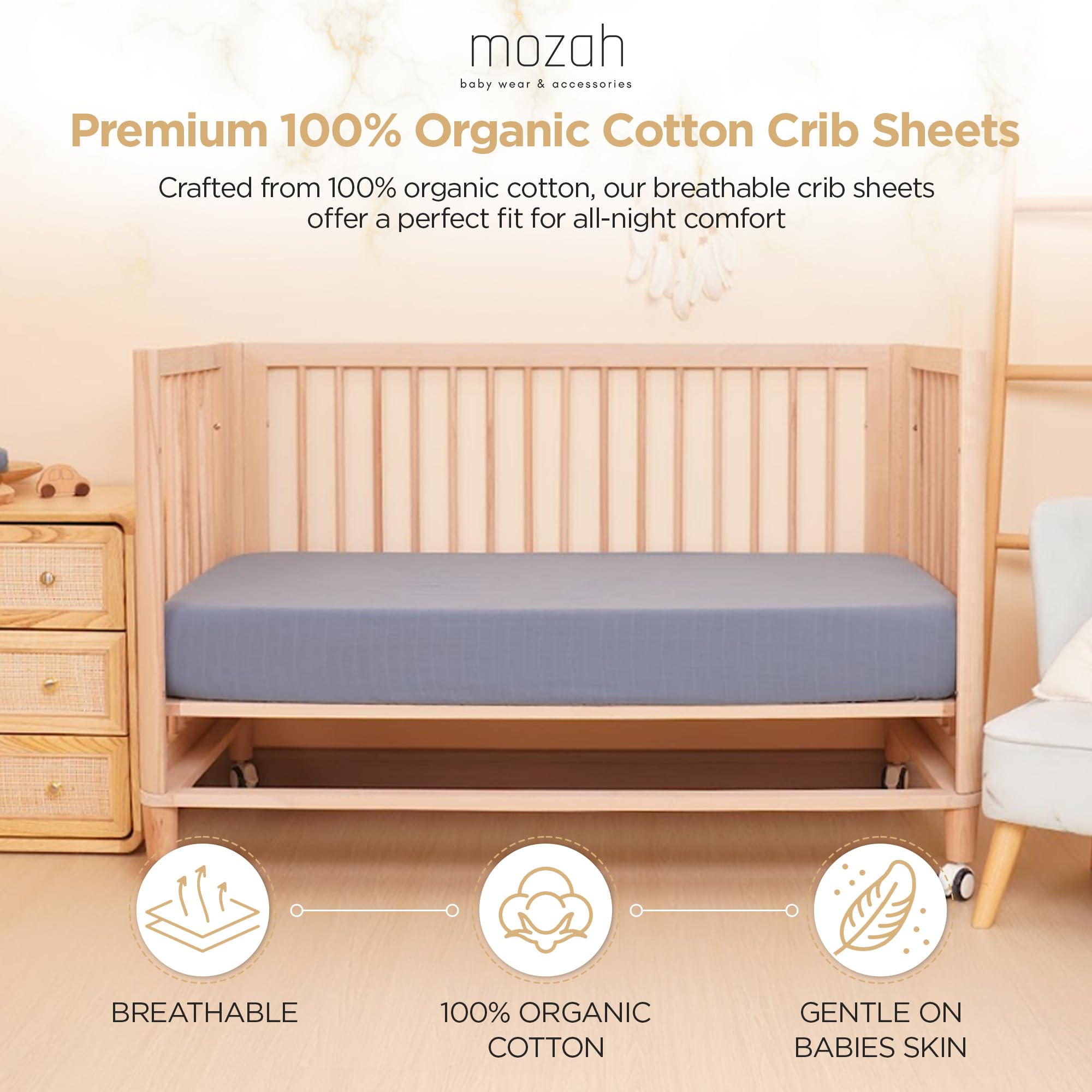 Mozah Muslin sheets shown durable after washes for lasting softness