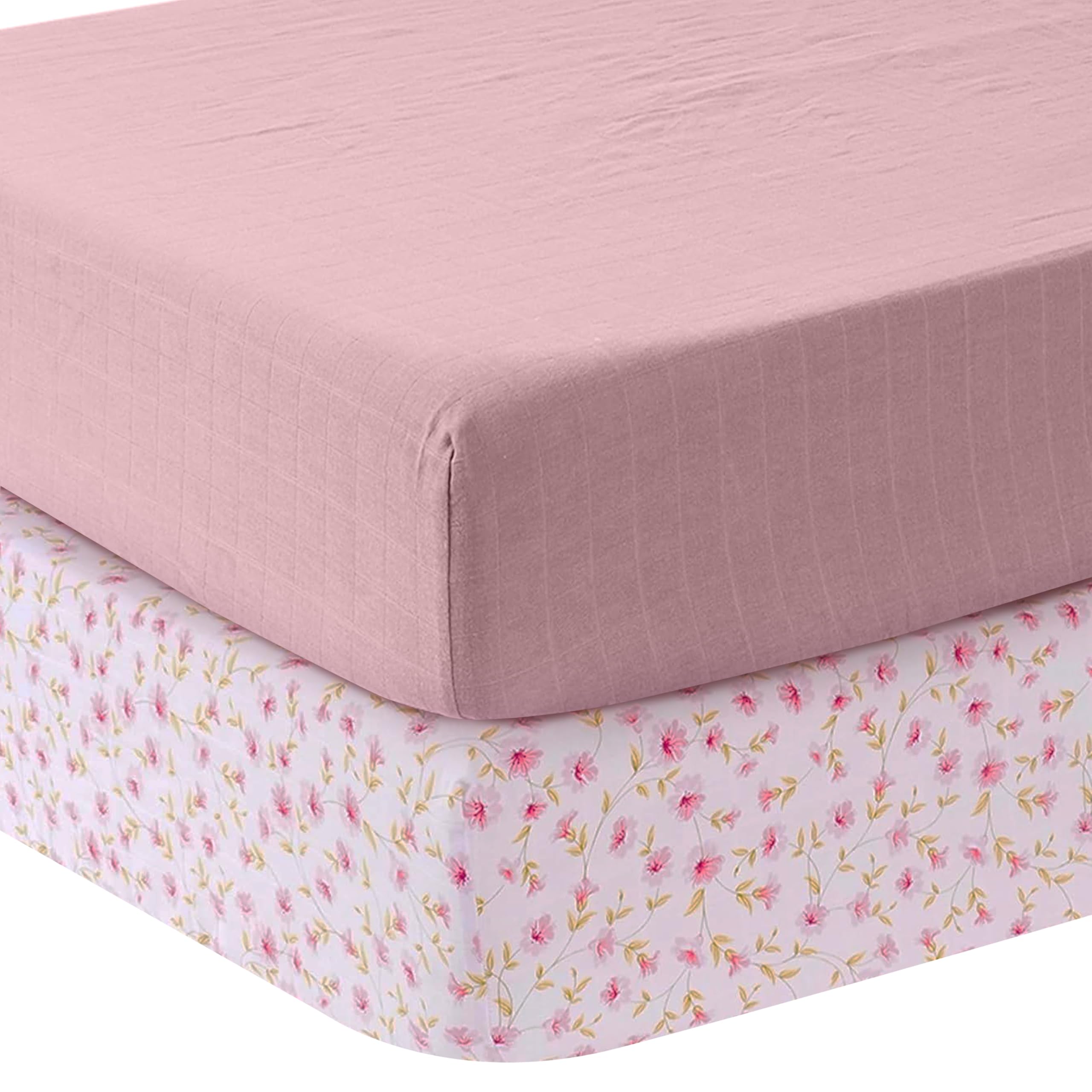 MOZAH Organic Muslin Crib Sheets provide a soft sleeping surface for baby comfort.