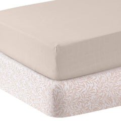 MOZAH Organic Muslin Crib Sheets soft sleeping surface for baby's crib or toddler bed