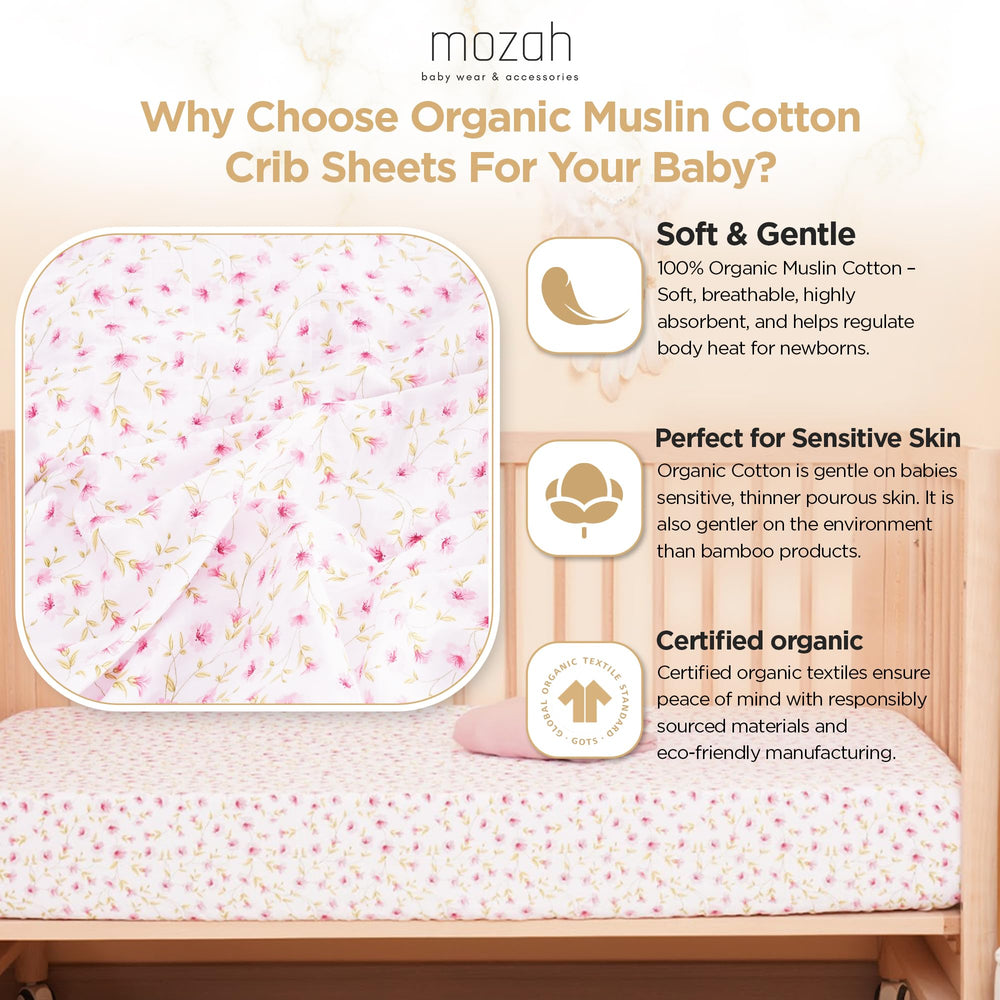 MOZAH versatile patterns suit any nursery decor and gender-neutral style.