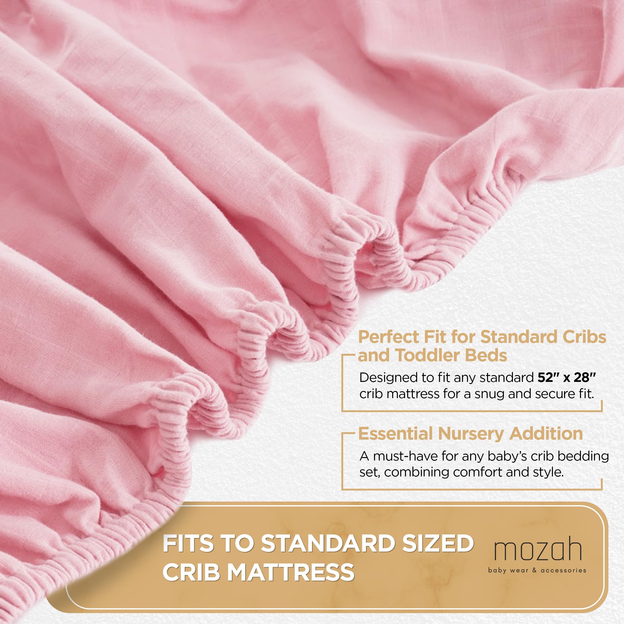 MOZAH organic muslin crib sheets after multiple washes durability