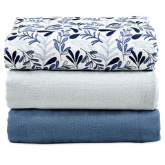MOZAH grey organic muslin swaddle 3-pack for gentle newborn comfort