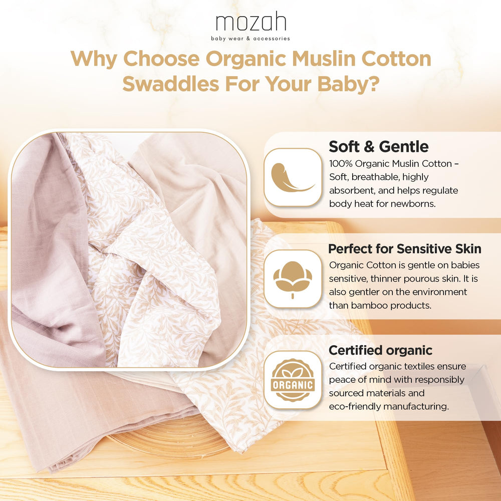 Mozah swaddle in arms: secure snug wrap for calm feeding and cuddles.