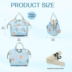 Mozzilog waterproof oxford fabric diaper bag repels spills and cleans easily.