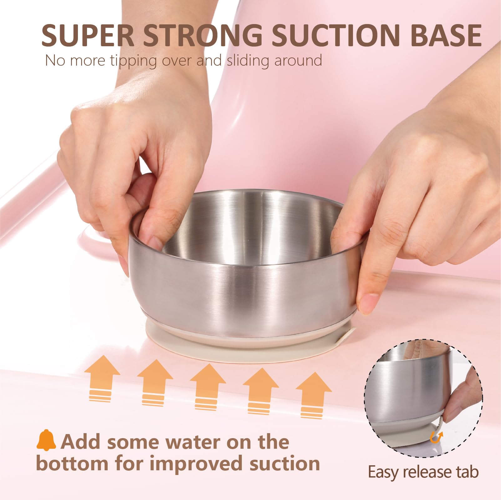 MR. CHOU stainless steel bowl endures daily use without rust