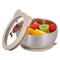 MR. CHOU baby bowls with suction base stay steady for self-feeding