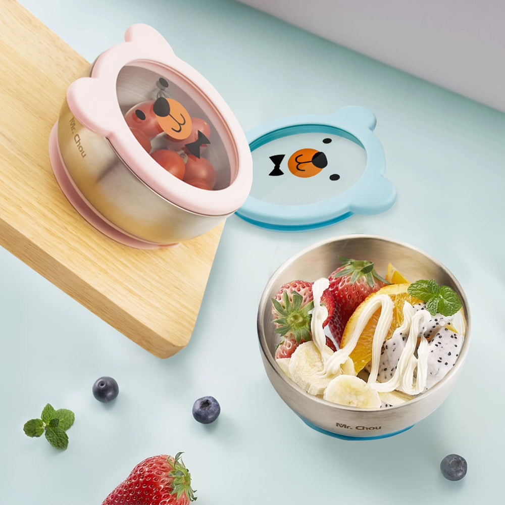 MR. CHOU food-grade materials ensure safety during self-feeding.