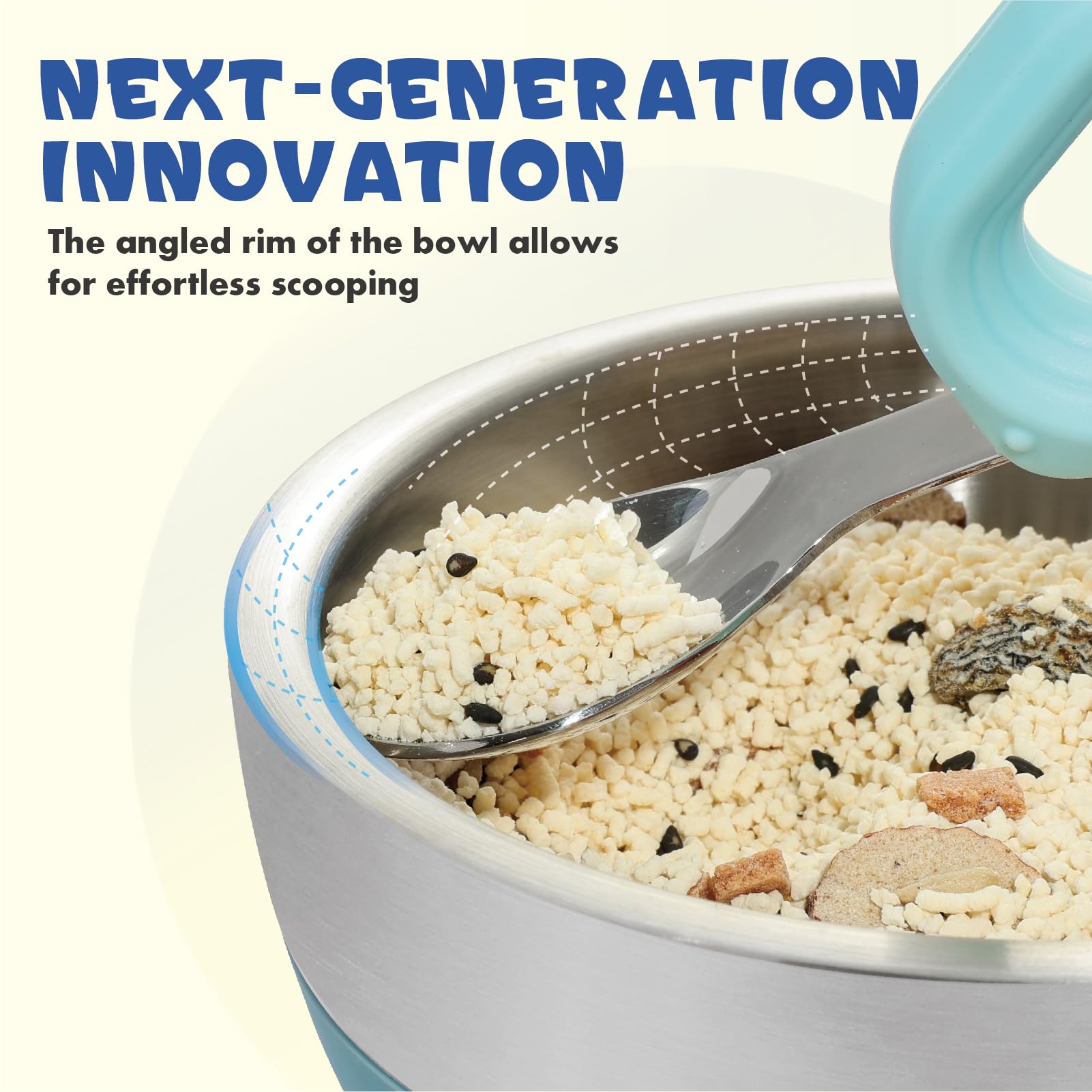 MR. CHOU suction baby bowl lid keeps foods fresh and portable for on-the-go meals.