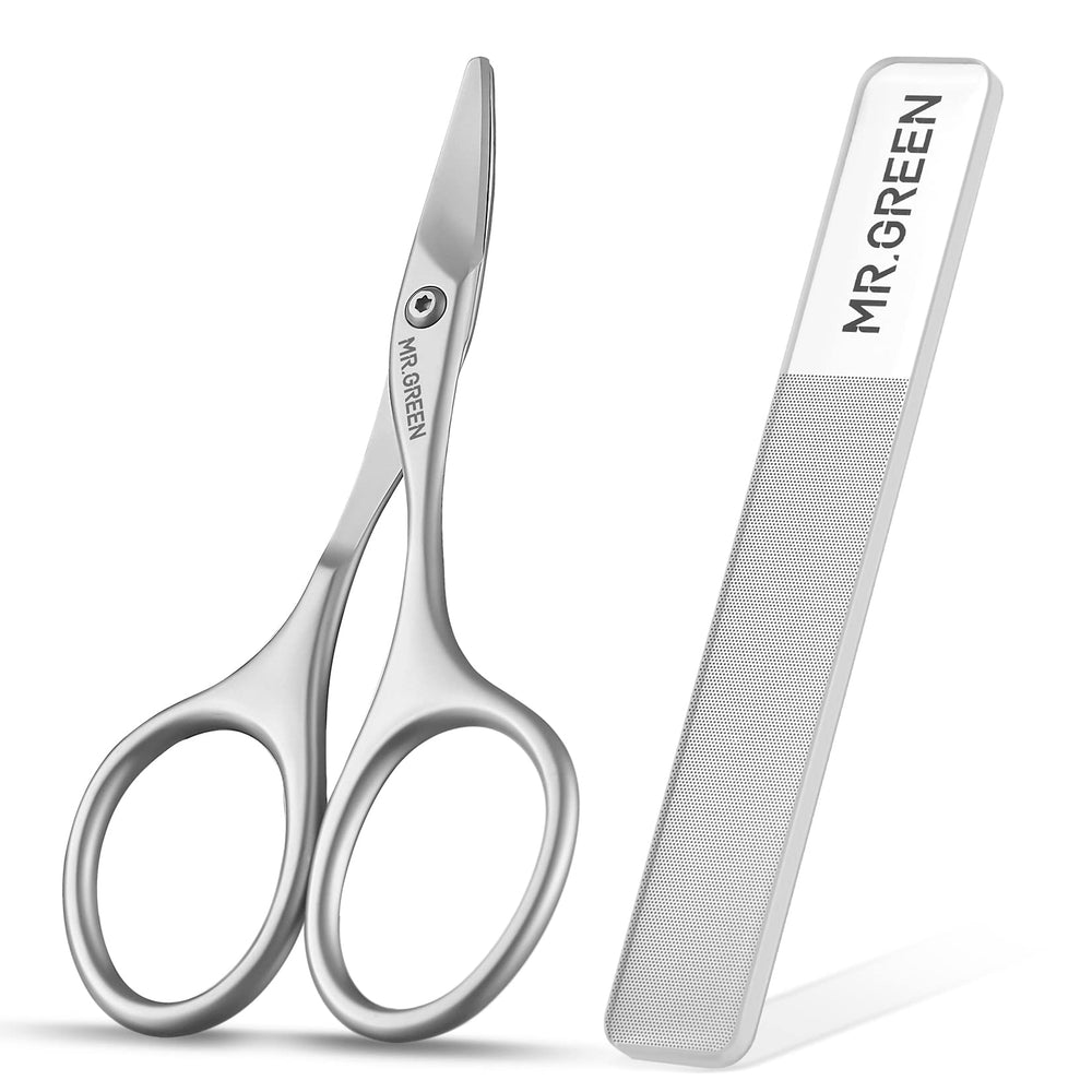 MR.GREEN baby nail scissors angled-curve help precise, safer trimming during grooming.