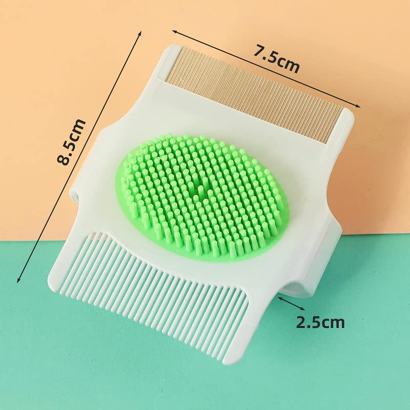 MR LION during bath time gentle scalp massage with silicone brush for cradle cap care