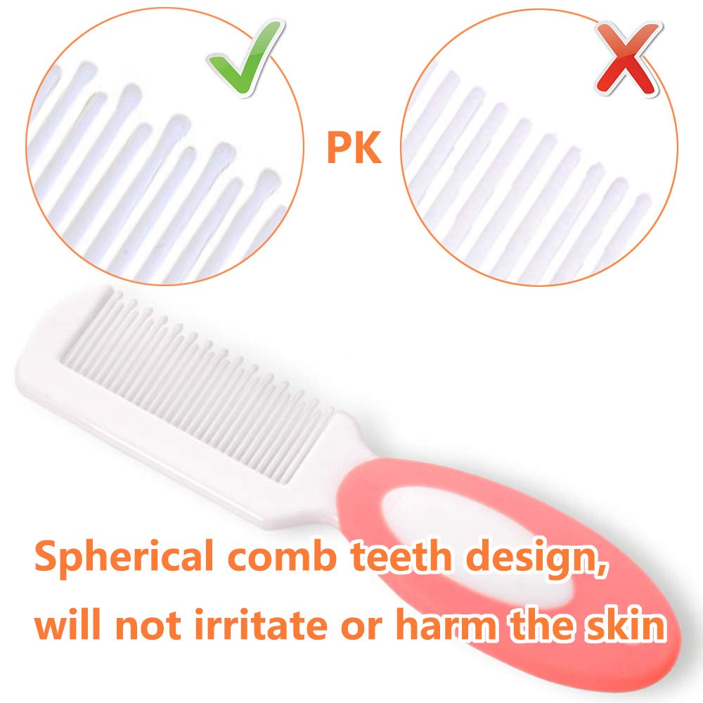 MR LION baby comb with spherical teeth designed for safe haircare.
