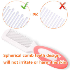 MR LION baby comb with spherical teeth designed for safe haircare.