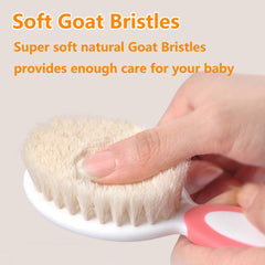 MR LION bath brush for baby hair care during bath time.