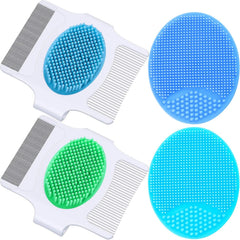 MR LION cradle cap brush with soft silicone bristles gently massage baby's scalp to ease flakes