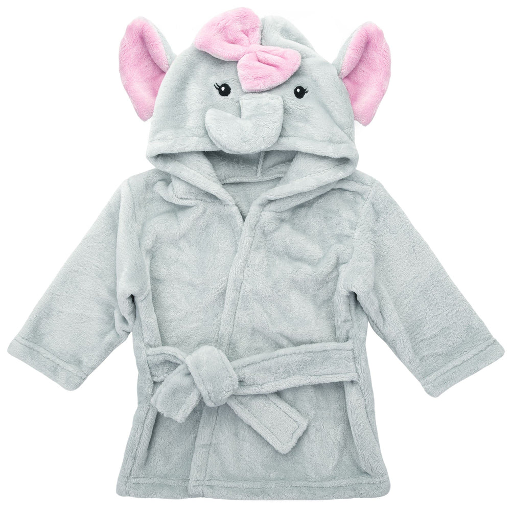 Mr. Pen Baby Animal Face Robe elephant hood for cozy post-bath warmth.