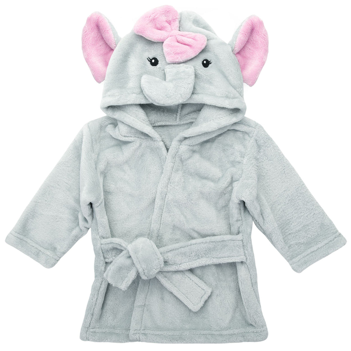 Mr. Pen Baby Animal Face Robe elephant hood for cozy post-bath warmth.