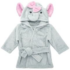 Mr. Pen Baby Animal Face Robe elephant hood for cozy post-bath warmth.