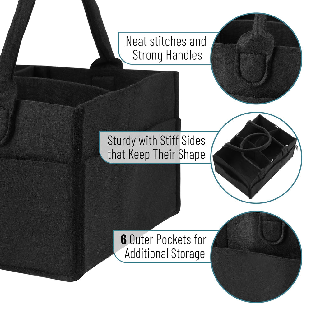 Mr. Pen Baby Diaper Caddy handles enable easy transport between rooms.
