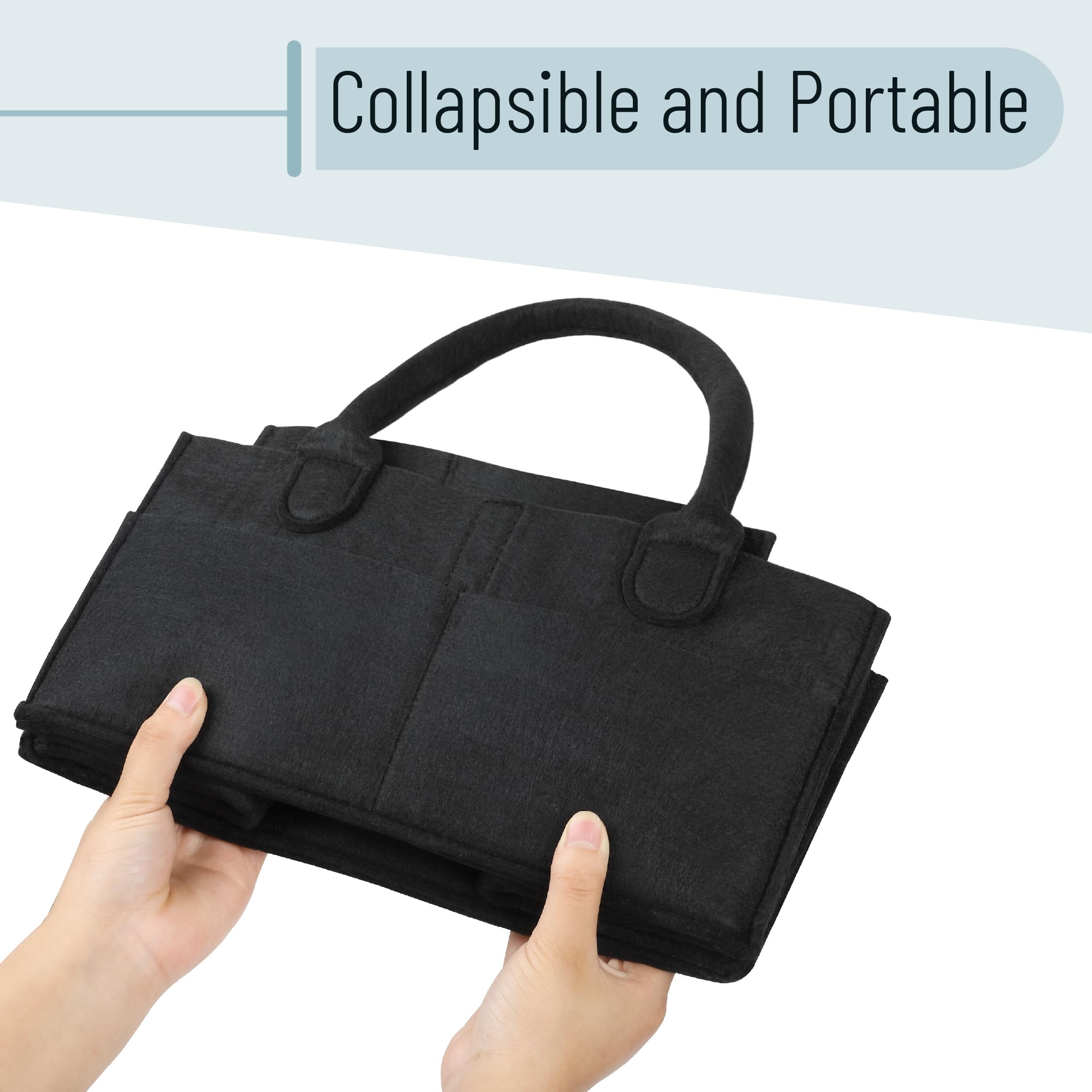 Mr. Pen Baby Diaper Caddy portable design makes on-the-go outings smoother.