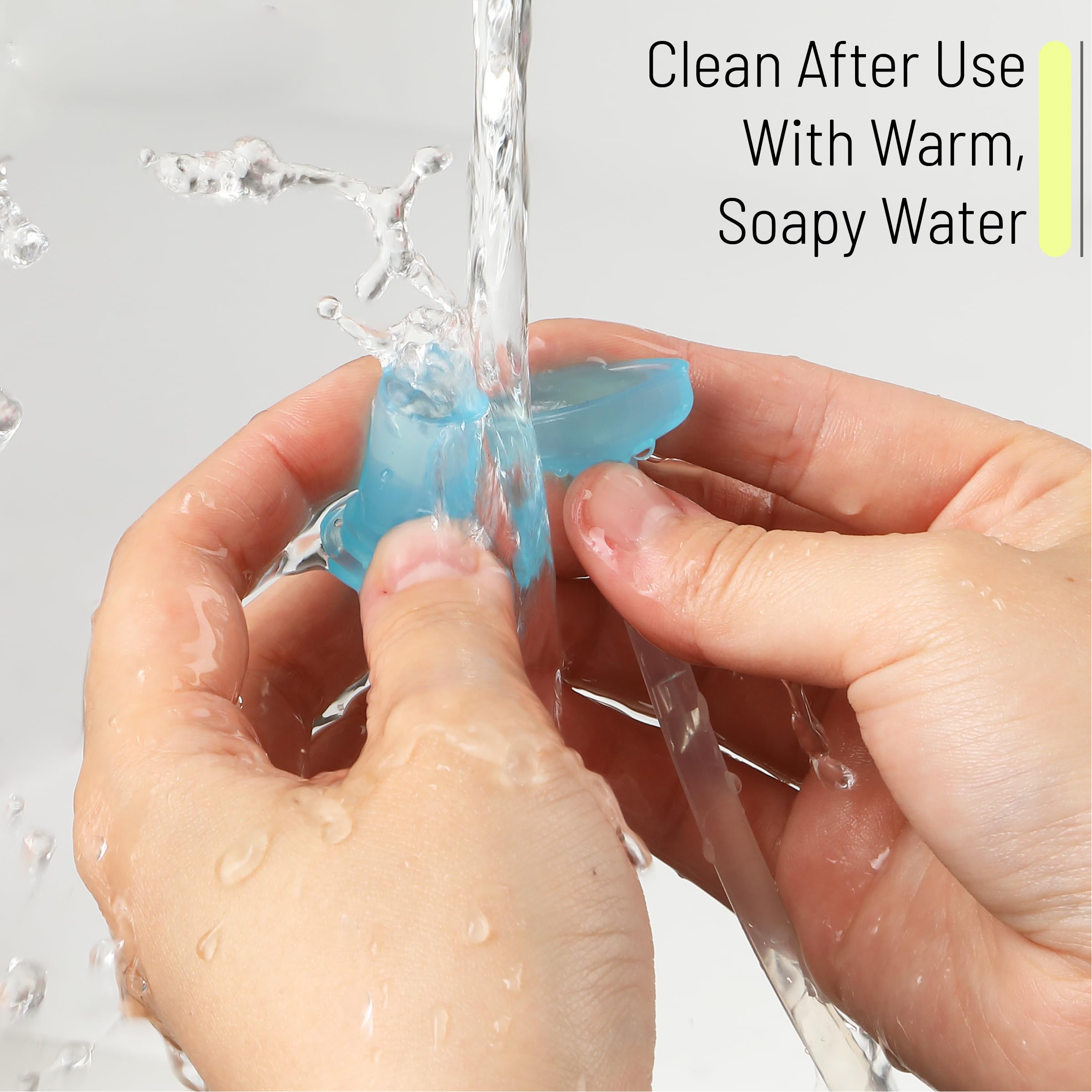 Mr. Pen nasal aspirator parts disassembled to show easy cleaning process.