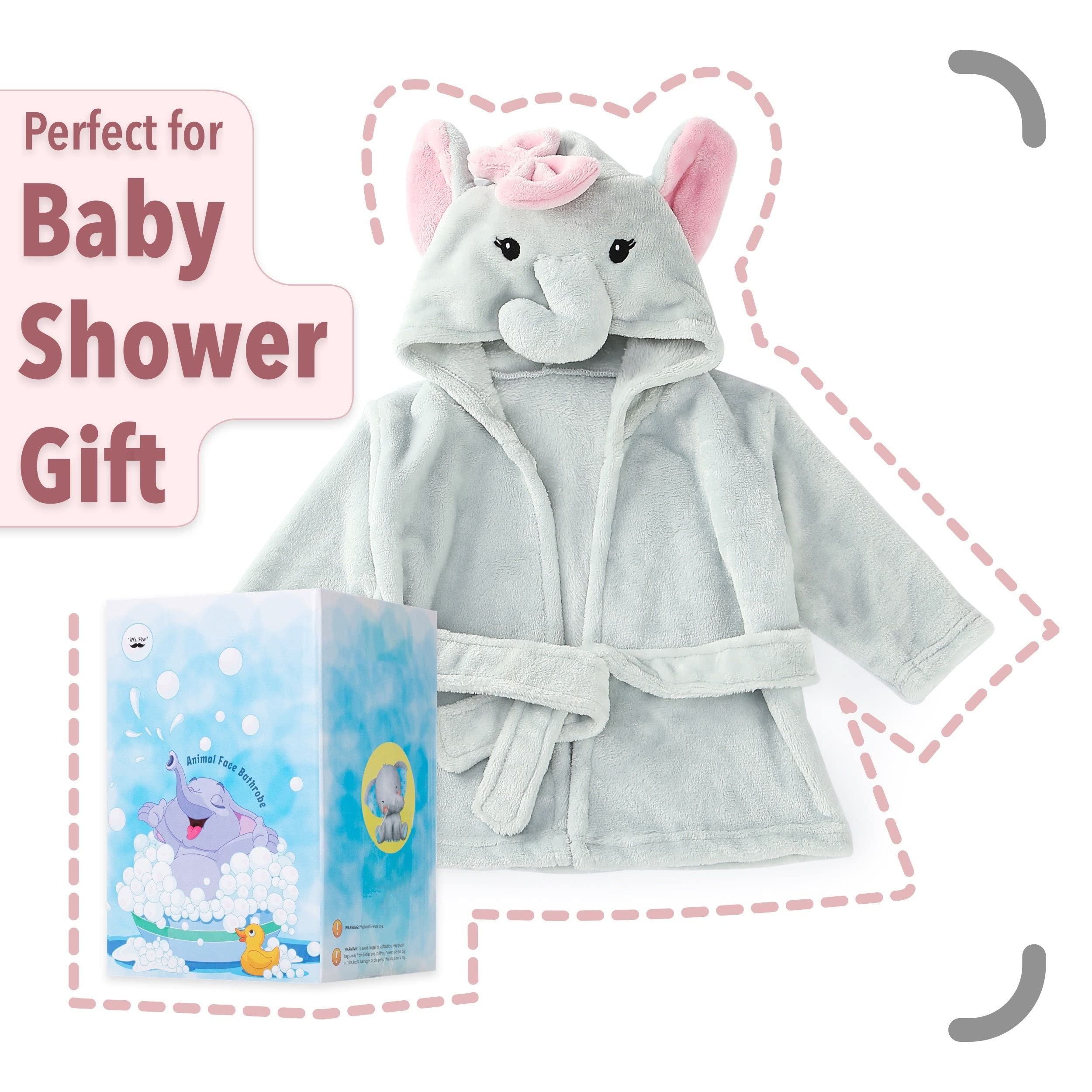 Mr. Pen Baby Robe 22x12.5 inch size fits 0-9 months.