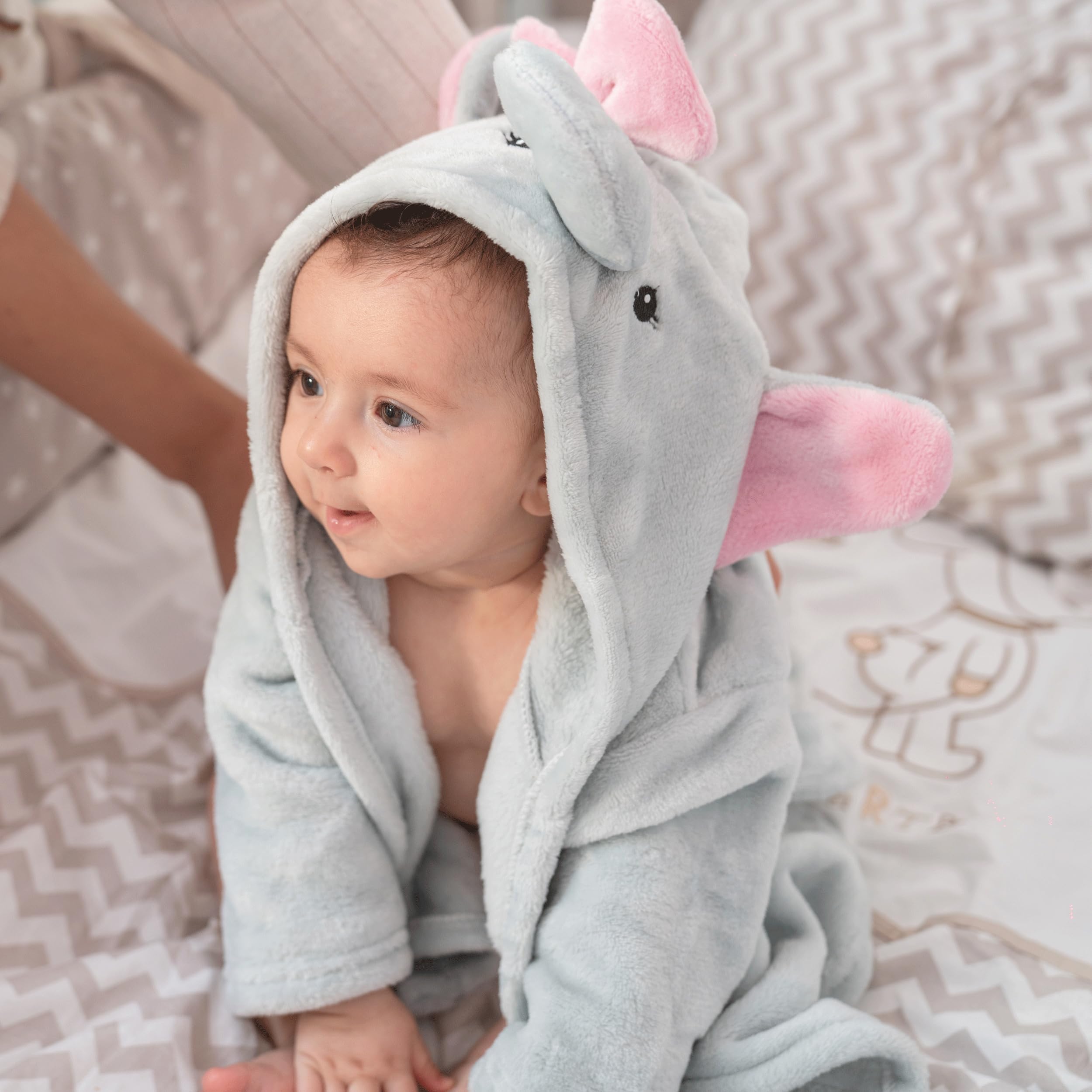 Mr. Pen Bath Time Play Elephant Towel doubles as dress-up prop.