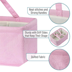 Mr. Pen diaper-wipes-lotion compartments keep baby care items neatly separated.