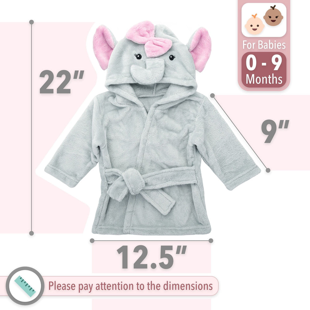 Mr. Pen Elephant Hooded Towel plush fleece feel on skin.