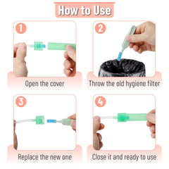 Mr. Pen mucus-trapping filters help keep the aspirator clean for safer, smoother sessions.