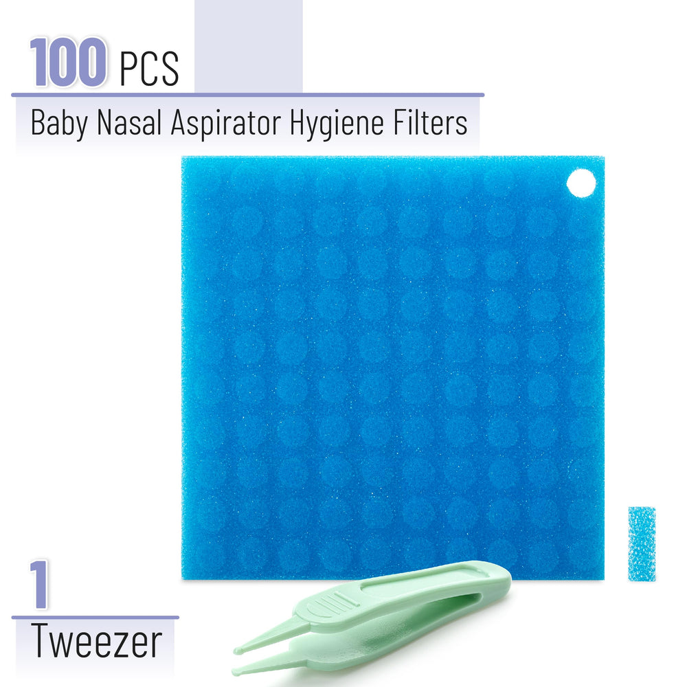 Mr. Pen nasal aspirator tweezer demonstrates hygienic, quick filter replacement for parents.