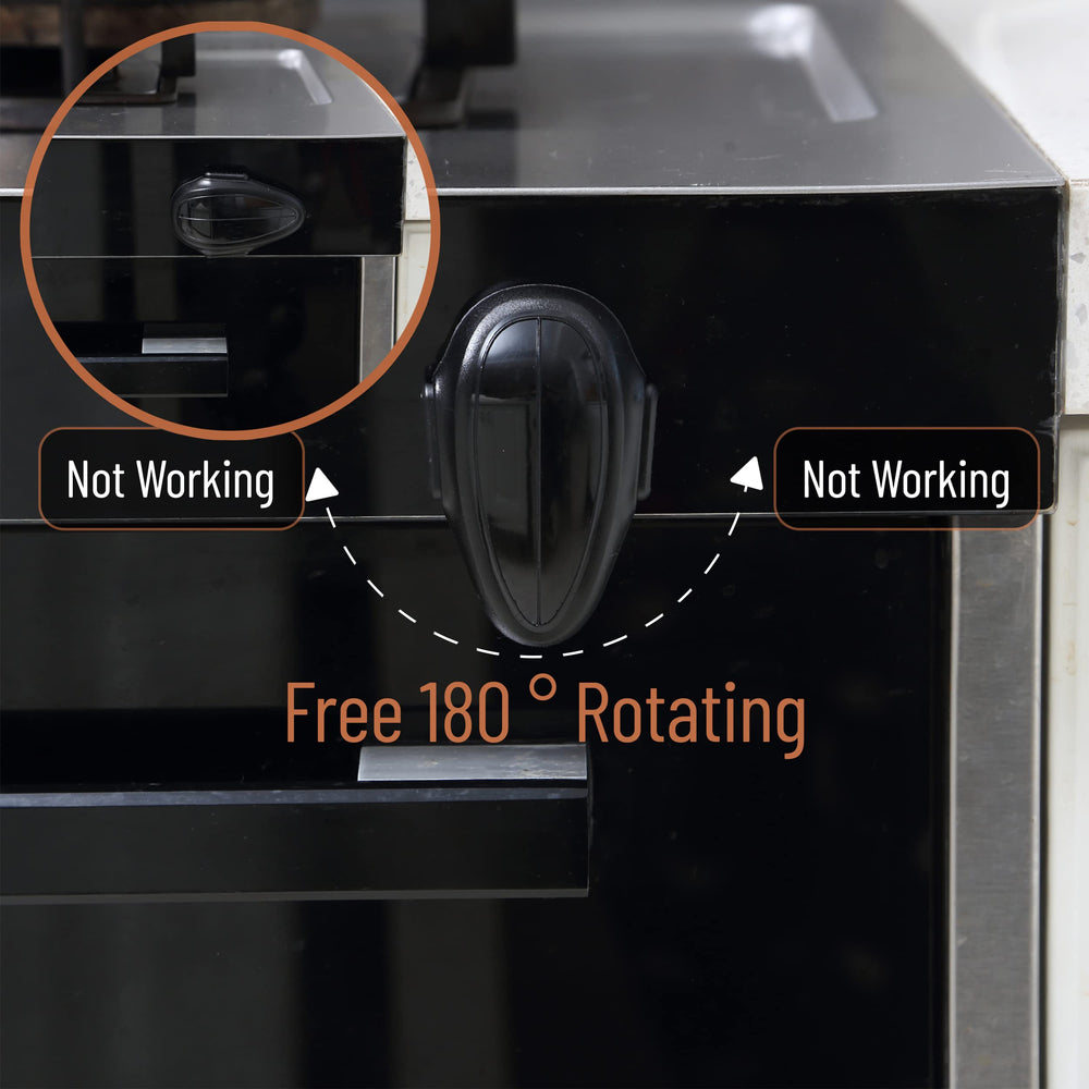 Mr. Pen oven lock minimalist design blends with modern kitchen decor.