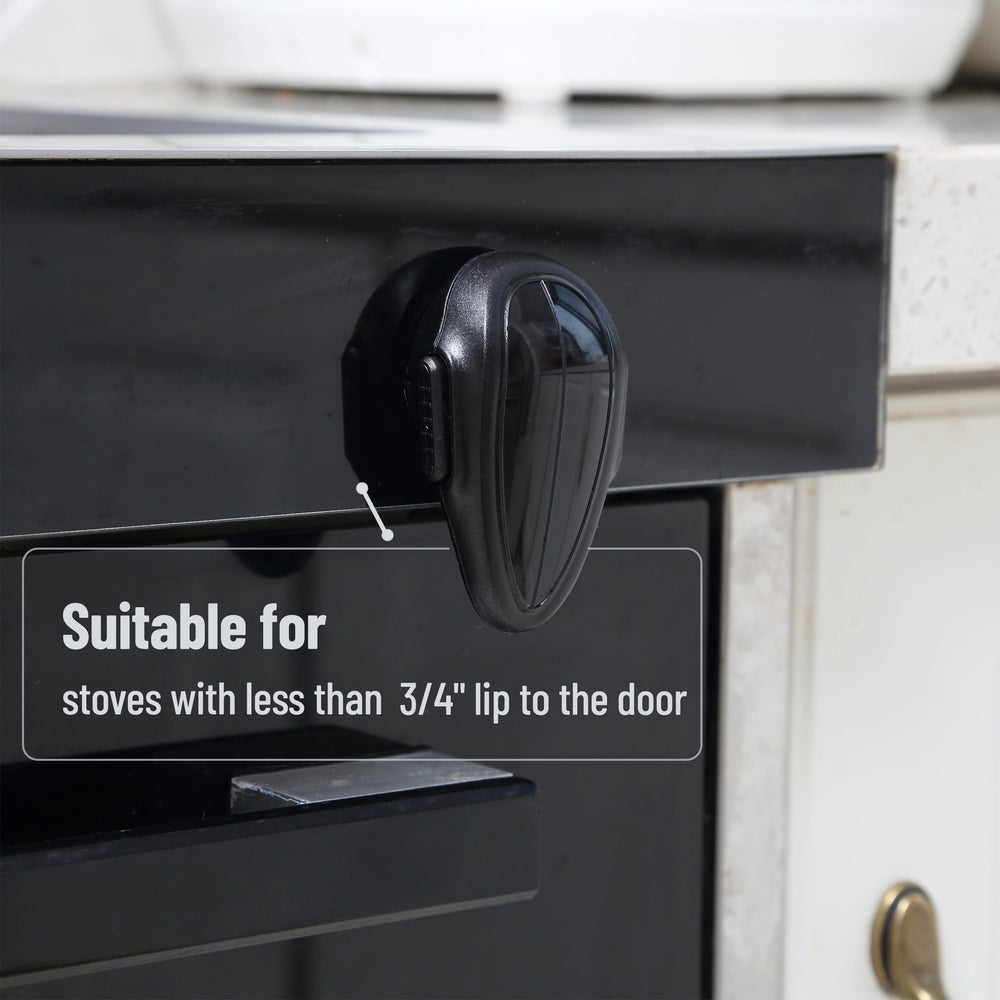 Mr. Pen oven lock side profile sits flush against the oven door.