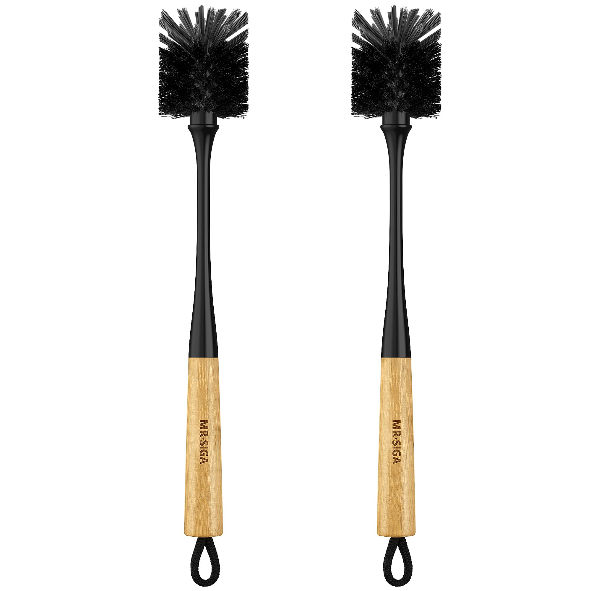 MR.SIGA Water Bottle Brush long handle reaches corners for deep cleaning.