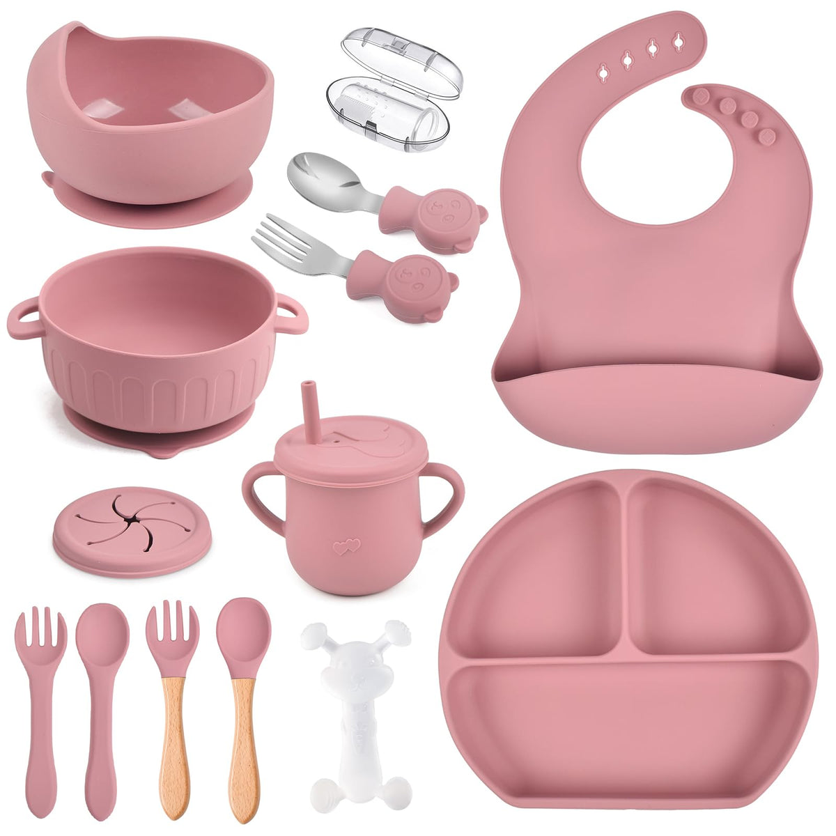 mraisebossup silicone baby feeding plate with suction for stable meals
