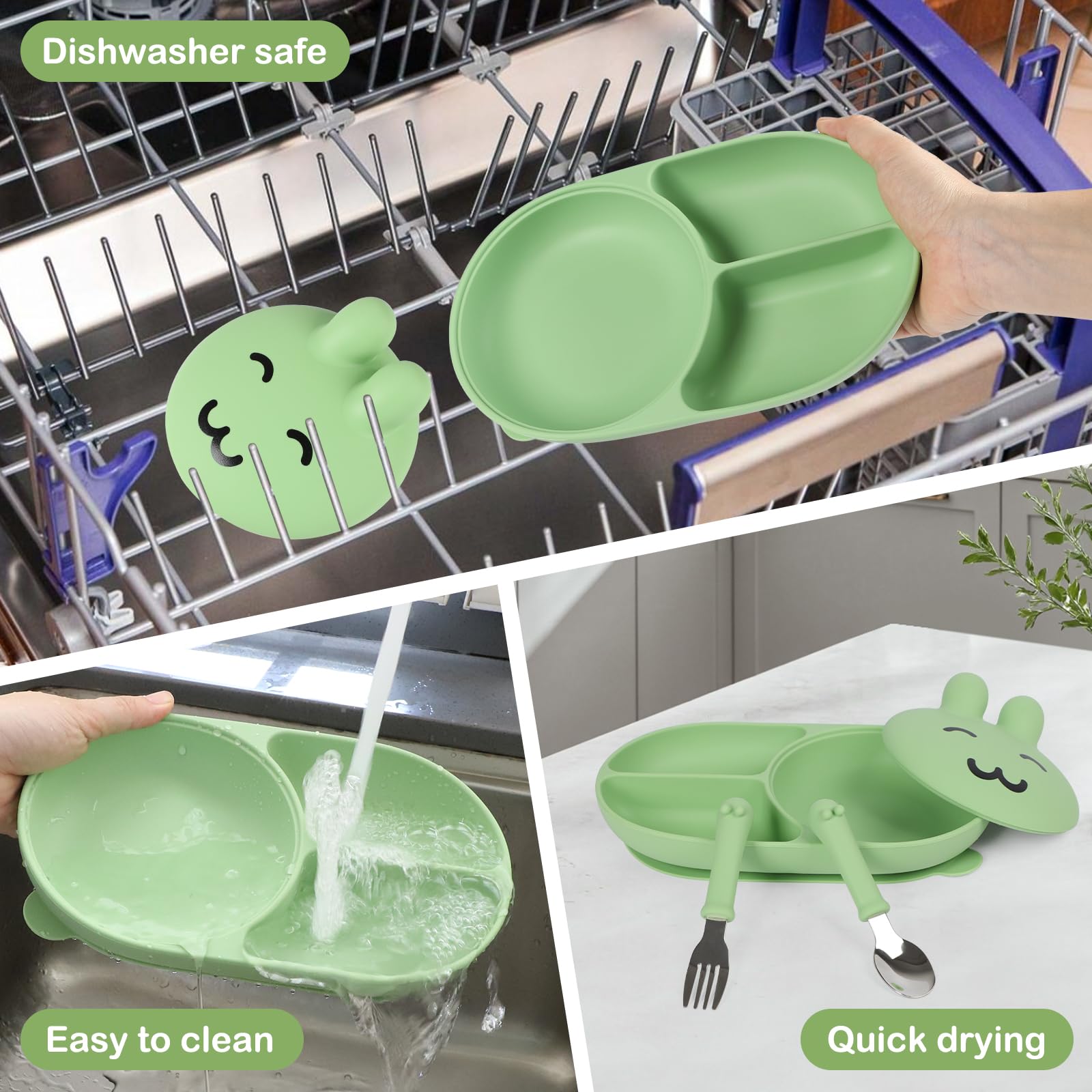 Mraisebossup soft silicone material is gentle on little hands