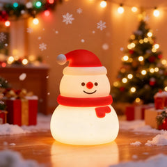 Mrauzlty small Christmas night light side view with soothing bedtime glow.