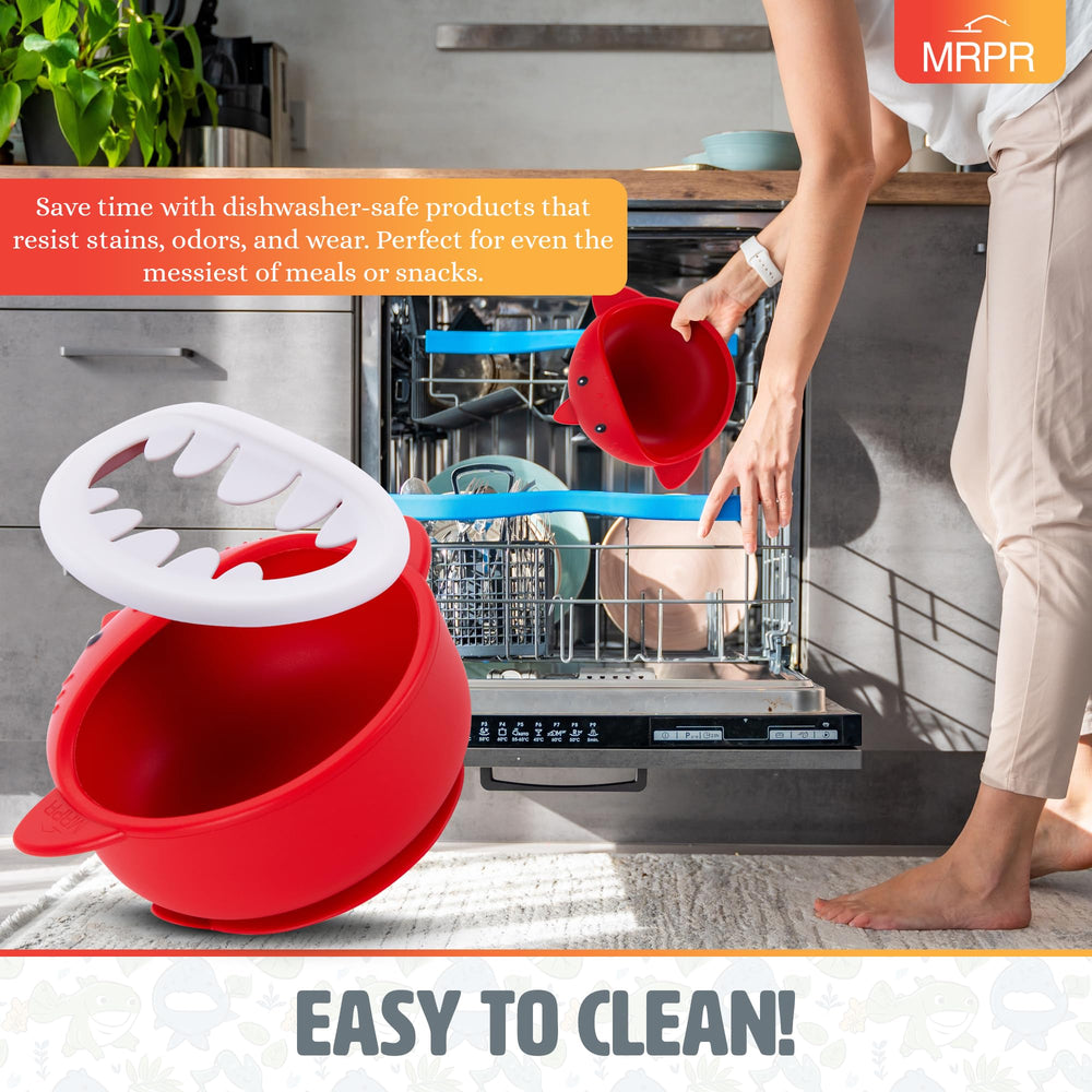 MRPR Chompers dishwasher-safe label for easy cleanup after busy days.