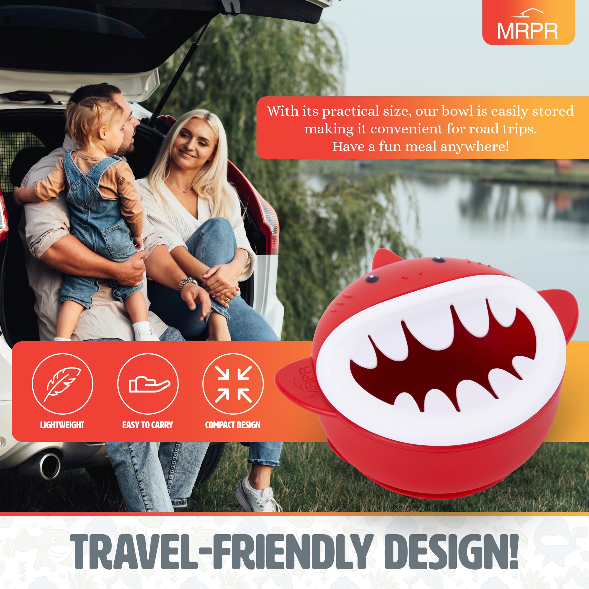 MRPR Chompers microwave-safe label indicating heat-ready meals.