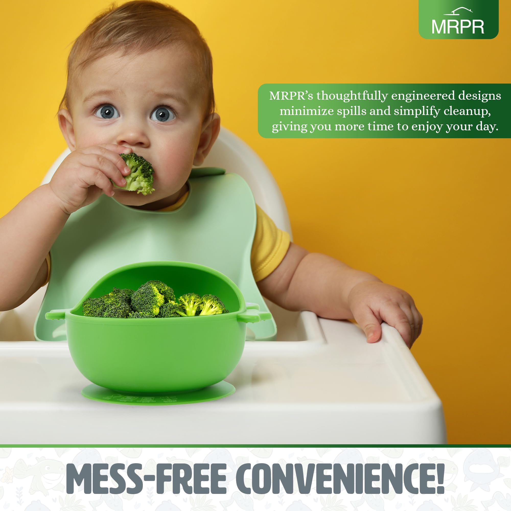 MRPR Hop & Snack Bowl is microwave-safe for gentle warming of toddler meals