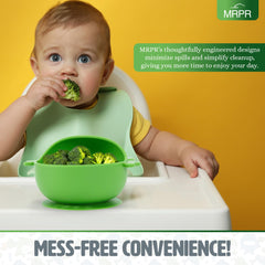 MRPR Hop & Snack Bowl is microwave-safe for gentle warming of toddler meals