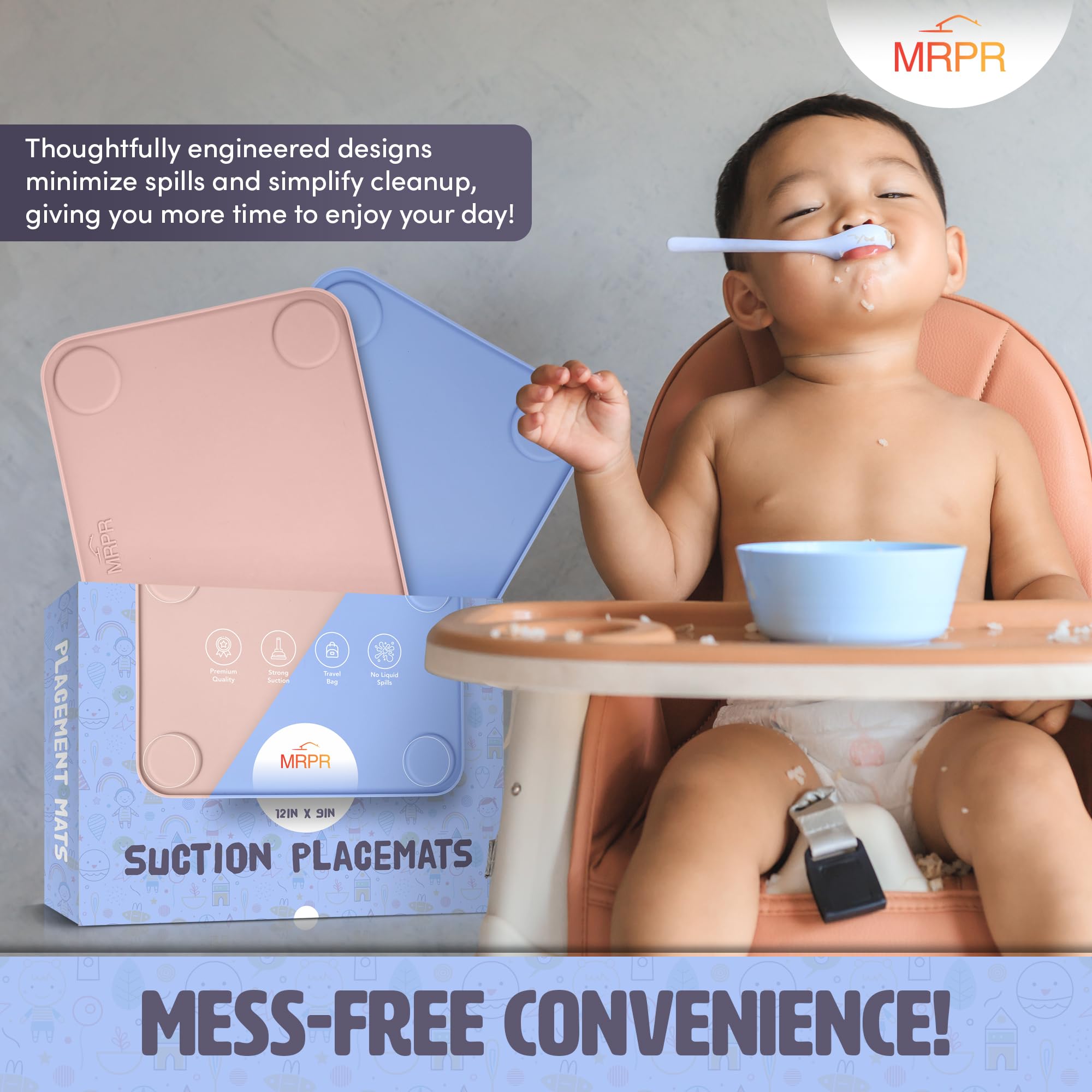 MRPR CPC-certified safety placemats offer regulatory peace of mind for parents.