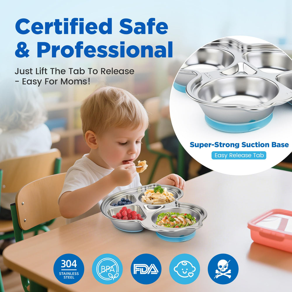 Mrs. Chou 304 stainless steel plate highlights durable, odor-free dinnerware